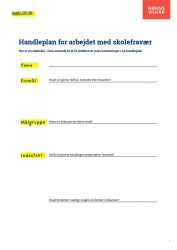 Handleplan for arbejdet med skolefravær