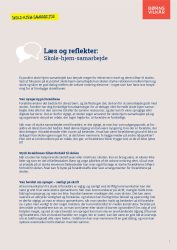 Læs og reflekter om skole-hjem-samarbejde