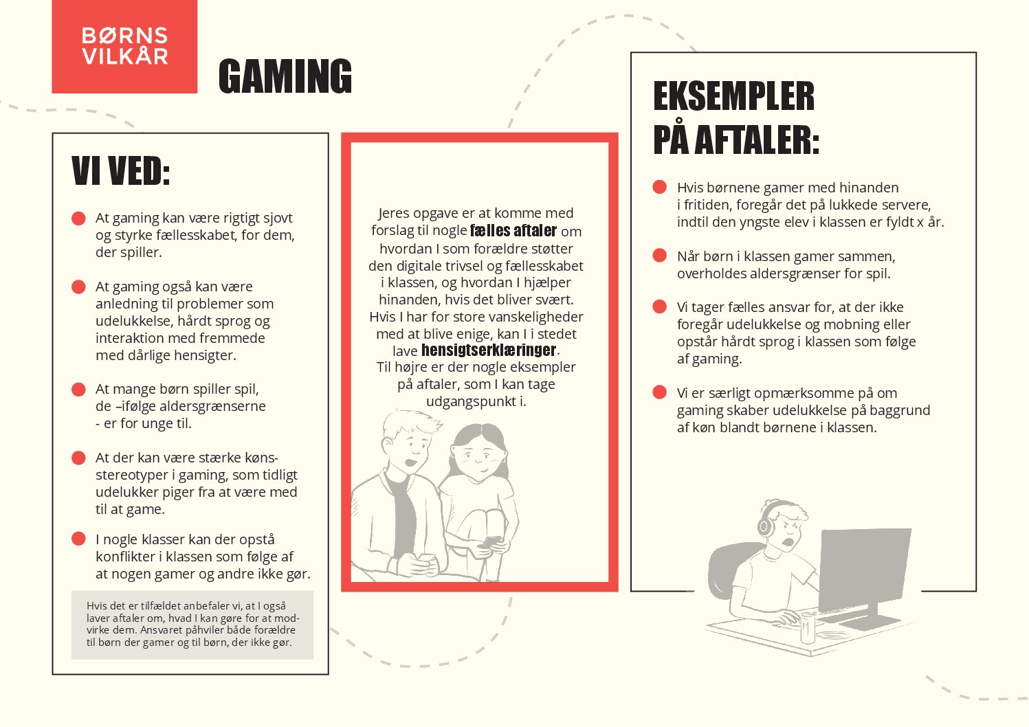 Forside for temaark om gaming for indskolingen