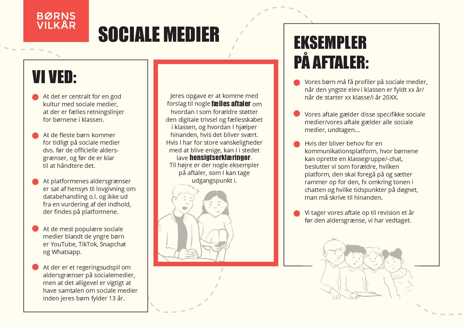 Forside for temaark om sociale medier til indskolingen