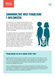 Forside for 'Samarbejde med forældre i skilsmisse'