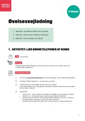 Forside til øvelsesvejledning til 4. klasse